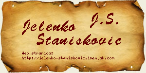 Jelenko Stanišković vizit kartica